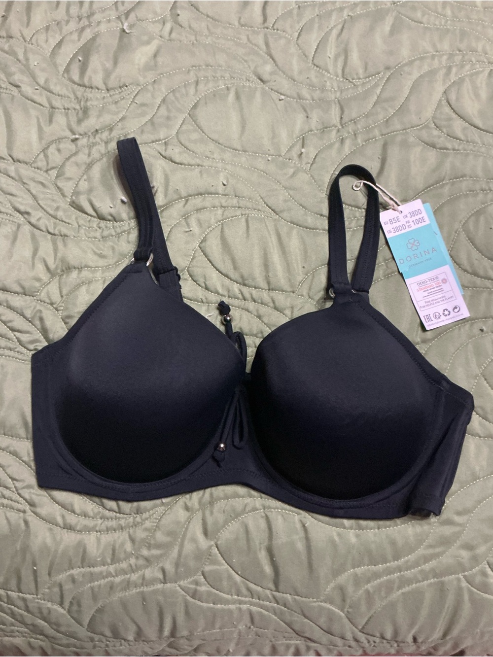 Black Padded Underwire Bikini Top - Smooth Support